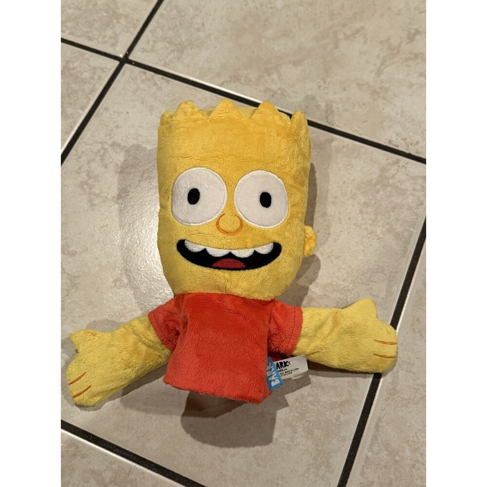 Bark  BART  Simpson PLUSH CRINKLE SQUEAKER HAND PUPPET